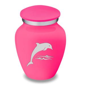 Top vente embrasser souvenir dauphin crémation urnes haute qualité classique forme métal souvenirs - Product Image 1