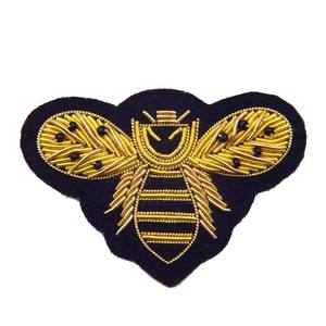 Broche en fil de bullion en forme de couronne de prince, écussons brodés à la main, badges magnétiques, tissu, veste de mode, patchs brodés - Product Image 6