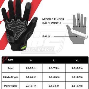 Gants de moto de taille personnalisée de haute qualité pour hommes vêtements de sport gants en cuir pour l'hiver couleur unie - Product Image 6