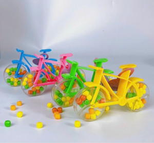 ขวดพลาสติก PP รูปทรงจักรยานขนาดเล็กออกแบบให้เป็นเม็ดวิตามินและที่ใส่หมากฝรั่งในลูกกวาดของเล่นผลิตจากเวียดนาม - Product Image 1
