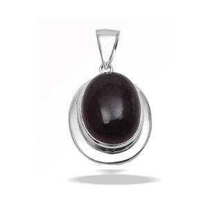 จี้อัญมณี zoisite สีเงินสเตอร์ลิง925แบบเรียบง่ายพร้อมส่ง - Product Image 3