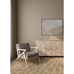 Tapis en laine noué à la main Erbe AKWL-1462 ivoire, motif abstrait, pour salon, décoration intérieure, puzzle rectangulaire et couloir - Product Image 5