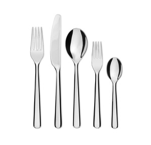 Ensemble de couverts en acier personnalisé, cuillères et fourchettes à prix abordable, design simple, manche de fourchette, ensemble de cuillères à couverts - Product Image 1