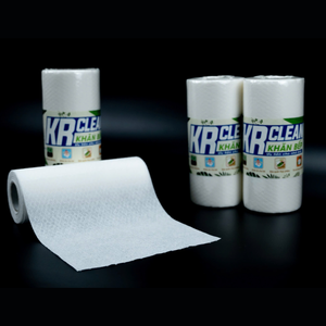 Krclean 200 Sheet Super <b>Absorbent</b> Cotton Cleaning <b>Cloths</b> 20x25 cm White for Kitchen Dishes Tables and Surfaces - Product Image 2