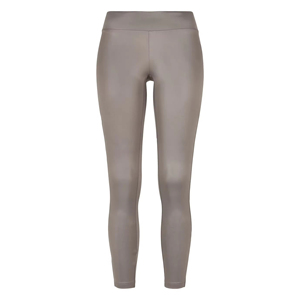 กางเกงผู้หญิงเอวยางยืดปานกลางเอวสีพื้นกางเกงฤดูหนาวหนัง PU ปรับแต่งโลโก้ได้ตามต้องการ - Product Image 1