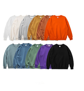 Sudaderas con capucha extragrandes con logotipo personalizado para hombre, Sudaderas con cuello redondo y hombros caídos en blanco, cuello redondo unisex - Product Image 2