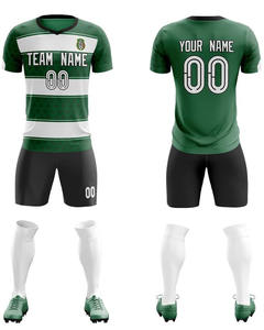 OEM ODM Servicio Uniforme de fútbol Nuevo diseño 100% Poliéster Ligero Secado rápido Transpirable Colores personalizados Logotipos Alta calidad Bajo - Product Image 5