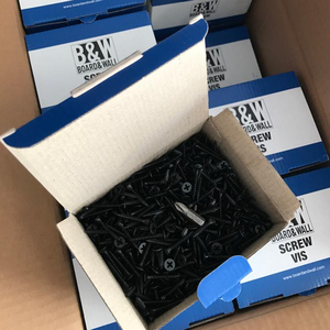 สกรูหัวหยาบฟอสเฟตสีดำสำหรับยึดสกรูแผ่นยิปซั่มและแผ่นไม้ยิปซั่ม - Product Image 1