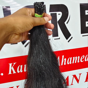 Pure Real South Indian Sin procesar I-Tep Hair Raw Indian Remy Virgin Temple Hair Soft Silky Authentic Heritage Wave Cabello humano - Product Image 1