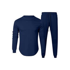 ชุดวอร์มมีฮู้ดสำหรับผู้ชายชุดวิ่งจ๊อกกิ้งกางเกงสองชิ้น - Product Image 3