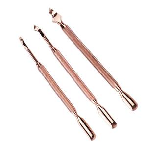 Empujador de uñas Distribuidores al por mayor Empujador de uñas Proveedor de herramientas Empujador de uñas de oro rosa - Product Image 4