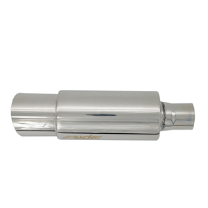 Silenziatore rotondo diametro interno 51mm inclinato in acciaio inox - Product Image 3