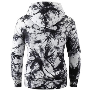 Dye Hoodie venta al por mayor Sudadera de cuello redondo para hombres personalizado de gran tamaño pulóver impreso liso en Blanco polar invierno temporada 2025 - Product Image 3