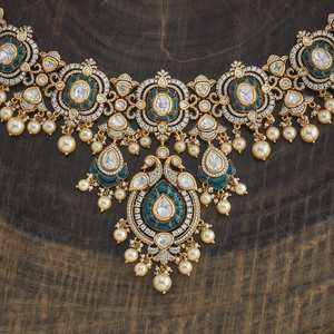 Kundan Necklace 178319 Elegant <b>Wedding</b> <b>Accessory</b> - Product Image 3