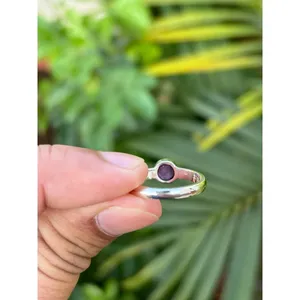 925 Silver Natural Star <b>Ruby</b> <b>Ring</b> Fine Jewelry <b>for</b> <b>Men</b> Rhodium Plated Gemstone <b>Ring</b> with Cut Stone <b>Men's</b> <b>Ring</b> <b>for</b> Everyday Wear - Product Image 5