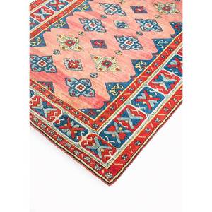 Alfombras de Lana Anudadas a Mano Nuray, Diseño Geométrico Rojo y Naranja para Entrada de Casa, Pasillo Rectangular, Alfombra Grande Tejida a Mano Pae-1190 - Product Image 2