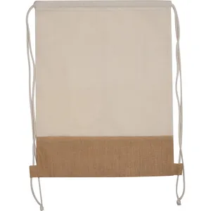 Borsa da Palestra Personalizzata in Juta EWELINA, Zaino Sportivo Promozionale Personalizzabile con Gadget - Product Image 3