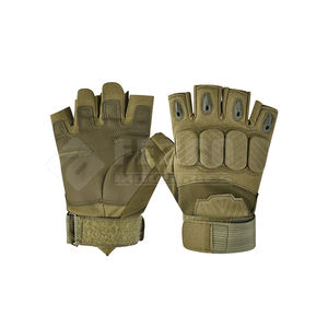 Transpirable Ultimate Personalizable Medio dedo Guantes de cuero Heavy Duty Levantamiento de pesas Fitness Gear Gimnasio Deportes Guantes de gimnasio duraderos - Product Image 1