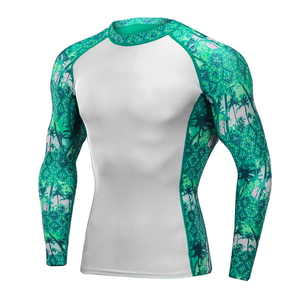 เสื้อออกกำลังกายแขนยาวของผู้ชายเสื้อรัดรูประบายอากาศได้ BJJ ดีไซน์ซับลิเมต - Product Image 3