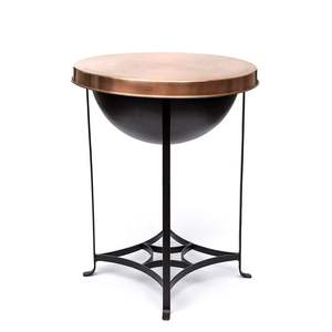 Elegante brasero de hierro con diseño tradicional acabado a mano y tazón duradero para comodidad al aire libre durante todo el año. - Product Image 6