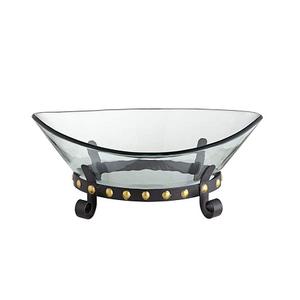 Trending Design Brass <b>Gold</b> <b>Color</b> Decorative Glass Bowl With Greatest Quality Large Size Brass <b>Food</b> Bowl - Product Image 4