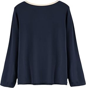 Conjunto de pijama de manga larga con cuello redondo para mujer al por mayor - Product Image 3