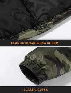 Chaqueta acolchada cálida de invierno para hombre, abrigos gruesos resistentes al agua, chaquetas de camuflaje con cuello levantado - Product Image 5