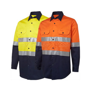 ชุดยูนิฟอร์มนิรภัยสะท้อนแสงกันน้ำ ANSI Class 1 แบบปรับแต่งได้ พร้อมโลโก้สั่งทำสำหรับทีมงาน บริการ OEM ดีไซน์กระเป๋าหลายช่อง - Product Image 4