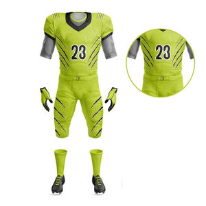 Ensembles de vêtements de football américain confortables élégants respirants de couleur unie classique avec support d'impression de broderie de logo personnalisé - Product Image 6