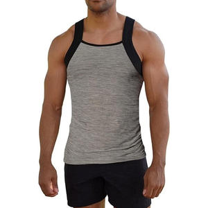 เสื้อกล้ามผู้ชายแบบถัก ผ้ายืด/ผ้าฝ้าย ระบายอากาศได้ดี เป็นมิตรกับสิ่งแวดล้อม ไซส์ใหญ่ แห้งเร็ว สไตล์ไฮสตรีท สีตามสั่ง ขายส่ง - Product Image 3