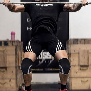 OEM Manchon de genou élastique Gym Fitness Haltérophilie Bandages d'enveloppement de genou pour manchon de genou accroupi - Product Image 5