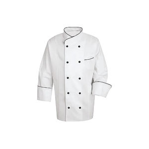 Exportador indio Material de algodón Restaurante Bar Chef Uniforme Chef Abrigo a precio mayorista - Product Image 1