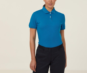 Polo de Mujer, Verano, Clásico, Corte Regular, Informal, con Logotipo Personalizado Bordado, Piqué, 50% Algodón/50% Poliéster, 220 GSM - Product Image 3