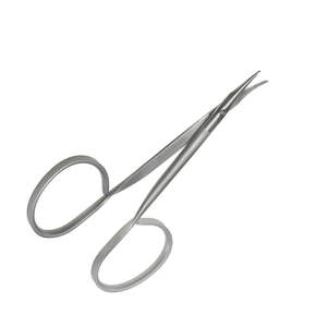 Tijeras de Sutura Tipo Cinta Reeh, Ligeramente Curvadas, Puntas Afiladas, Micro Gancho, Hoja Inferior, Fabricación Quirúrgica por Surgiright - Product Image 1