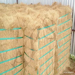 Coir เส้นใยเครื่อง Baling ราคาที่ดีที่สุดก้อนเส้นใยสีขาวอินทรีย์ขายเส้นใยผลิตจากอินเดียผลิต