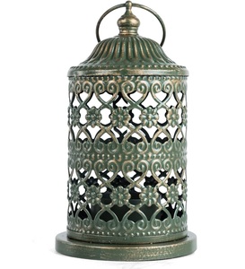 โคมไฟโลหะตกแต่งสไตล์โมร็อกโกสำหรับตกแต่งบ้านที่ออกแบบอย่างหรูหราเหมาะสำหรับการตกแต่งบ้านงานเลี้ยงและงานอีเวนต์ท็อป - Product Image 3