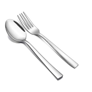 Cuchara de acero inoxidable recién llegada, venta al por mayor, juego de cubiertos de plata de 4 piezas, juego de cubiertos personalizado para restaurante, hogar, espejo, acero - Product Image 5