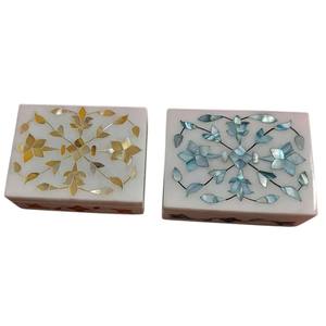 Caja de Joyería de Mármol con Incrustaciones de Madreperla |   Caja de Almacenamiento Decorativa Hecha a Mano para Regalos, Tocador y Decoración del Hogar - Product Image 4