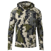 HUNT GEAR Sweat à capuche unisexe de chasse en softshell camouflage, léger, imprimé numérique motif arbre, respirant et anti-humidité pour l'été