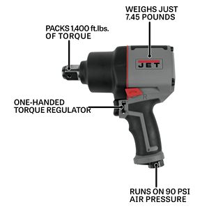 Llave de Impacto Neumática Compuesta de 1 Pulgada, 1400 Ft-lbs, 5300 RPM, OEM Personalizable - Product Image 5
