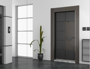 ABSDOOR Ada Porte de sécurité postmoderne en acier gaufré de luxe Isolation thermique pour l'entrée d'appartement Meilleur prix de qualité - Product Image 3