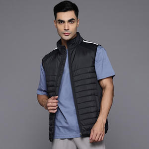 เสื้อกั๊กขนเป็ดทางการมีกระเป๋าด้านหน้าแขนกุดขนาดใหญ่พิเศษสำหรับผู้ชายปรับขนาดได้สำหรับฤดูหนาว - Product Image 3