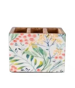 Organizador de Cubiertos de Madera de Acacia para Buffet, con Asas de Metal, para Almacenamiento en la Mesa de la Cocina - Product Image 4