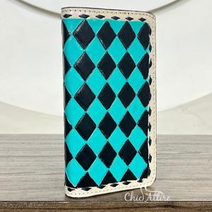 Nouveauté Portefeuille long pour homme en cuir de vachette à carreaux, vente chaude, élégant, porte-monnaie, pochette et sac à main, cadeau unisexe - Product Image 1