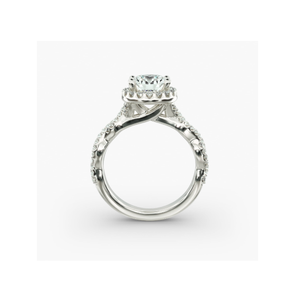 Bague de fiançailles Halo en diamant radiant de qualité supérieure pour femmes artisanat exquis pour un accessoire de bijoux de beauté durable - Product Image 2