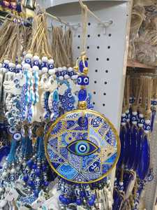 Ojo Turco DAFNI de 13 cm, Hecho a Mano, con Impresión en Relieve, Magnético, de Vidrio, Tradicional, Regalo Promocional, Decoración de Pared, Estambul - Product Image 1