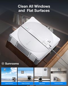 Robot nettoyeur de vitres ECOVACS WINBOT W3 OMNI, sûr, 3 modes, moteur sans balais, batterie 5200 mAh, pour la maison, le bureau, l'hôtel, les vitres extérieures - Product Image 5