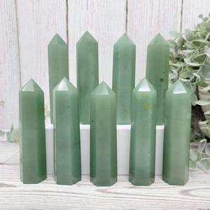 Torre de Cristal de Aventurina Verde Natural, Suministro Directo de Fábrica, Juego de Colores, Tamaño de 2-4 Pulgadas, para la Suerte, la Prosperidad y la Sanación Emocional - Product Image 3