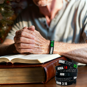 Sẵn Sàng Để Tàu Christian Dây Đeo Cổ Tay Vòng Đeo Tay John 3:16 Romans 12:2 Joshua 1:9 Tôn Giáo Tây Ban Nha Kinh Thánh Câu Vòng Đeo Tay - Product Image 2