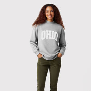 Sudadera de manga larga con cuello simulado Chi Psi acanalado para mujer de mezcla de algodón 100% suave para ropa de hermandad griega - Product Image 6